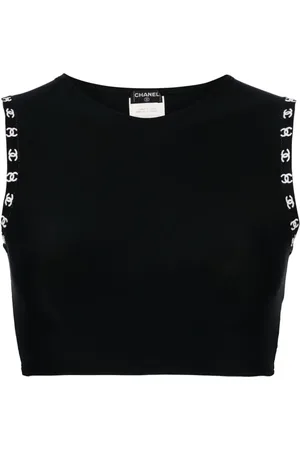 CHANEL Top med CC-detalje fra 1997