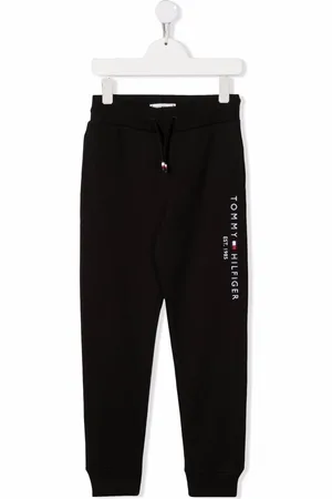 Tommy Hilfiger Joggingbukser i bomuld med broderet logo