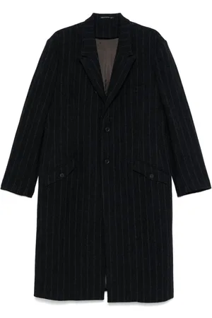 YOHJI YAMAMOTO Nålestribet frakke