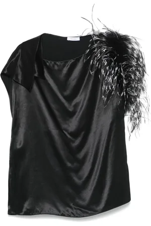 Salvatore Ferragamo Asymmetrisk top med fjerkant