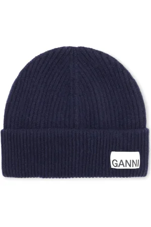 Ganni Ribstrikket hue