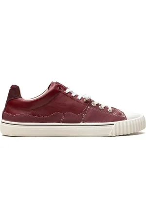 Maison Margiela Low-top Burgandy sneakers