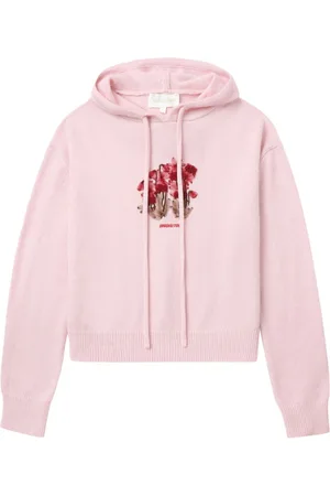 Shushu/Tong Hættetrøje med blomsterbroderi