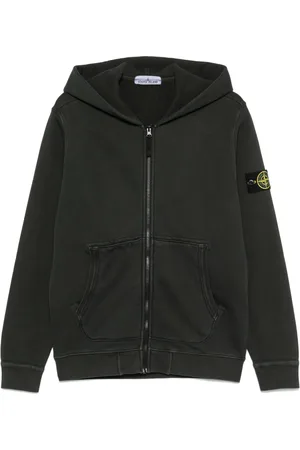 Stone Island Hættetrøje med kompasmærke og logo