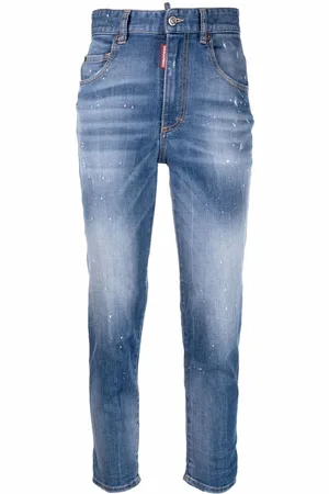 Dsquared2 Cropped jeans med høj talje