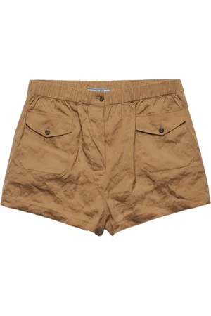 Prada Antiqued shorts i poplin