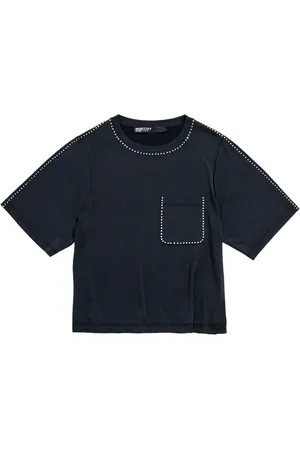 Bimba y Lola T-shirt med rhinstenudsmykning