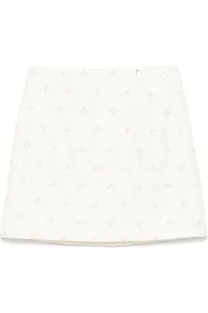 NISSA Kort kjole i jacquard med broderi