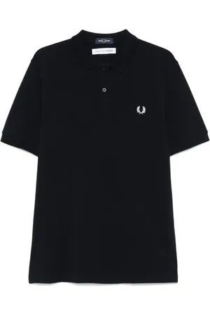 Comme des Garçons X Fred Perry polo med slogantryk