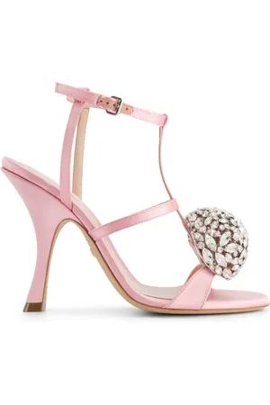 Giambattista Valli 110 mm slingback-sandaler med krystaludsmykning