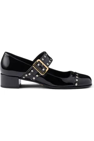 Prada 35 mm Mary Jane pumps i læder