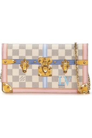 LOUIS VUITTON Damier Azur Summer Trunks Pochette Weekend crossbody-taske fra 2018