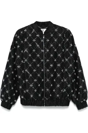 NISSA Jakke med broderi i jacquard