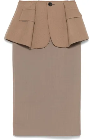 SACAI Nederdel med peplum-talje
