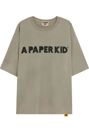 A PAPER KID T-shirt med logotryk