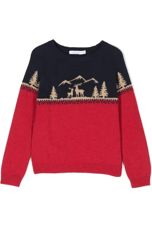 PATACHOU Intarsiastrikket sweater