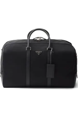 Prada Duffle-taske i saffiano-læder og Re-Nylon