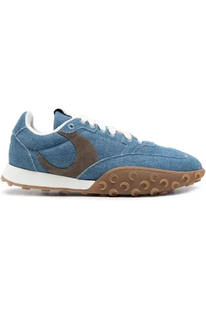 Marine Serre Moon sneakers i denim med laserskårne detaljer