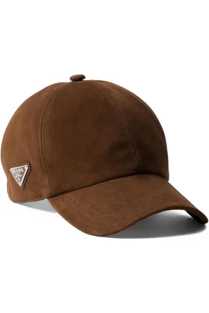 Prada Baseballkasket i ruskind