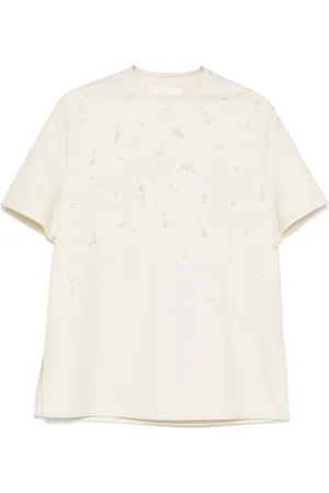 Jil Sander T-shirt med imiterede perler