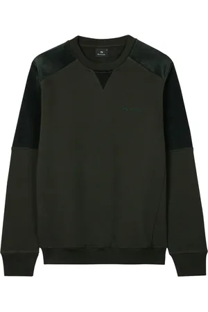 Paul Smith Sweatshirt med fløjlspanel