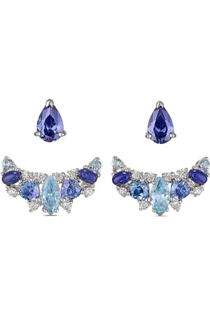 Anabela Chan Twinkle Ear-Jacket øreringe i 18 karat hvidguld