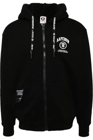 A Bathing Ape Jakke med hætte og logomærke