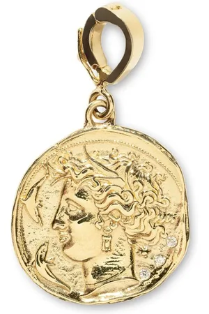 Azlee Lille Goddess diamantvedhæng i 18 karat guld
