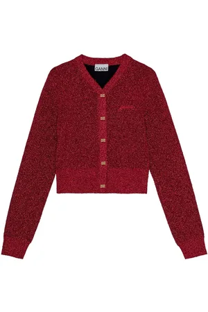 Ganni Langærmet cardigan med knapper