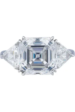 FANTASIA BY DESERIO Ring i 14 karat hvidguld med simuleret diamant