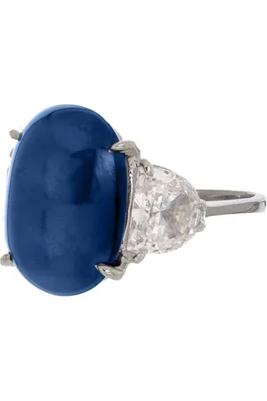 FANTASIA BY DESERIO Three Stone ring i 14 karat hvidguld