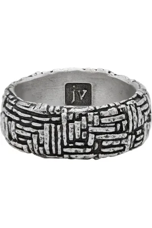 John Varvatos Vævet ring i sterlingsølv