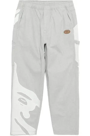 A Bathing Ape Jeans med Moonface-logo