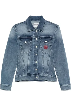 Moschino Denimjakke med logomærke