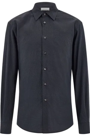 Salvatore Ferragamo Skjorte med tekstureret finish