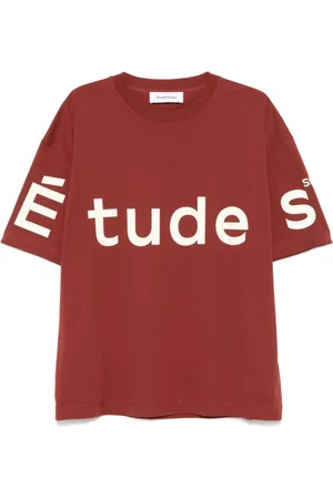 Etudes T-shirt med logotryk