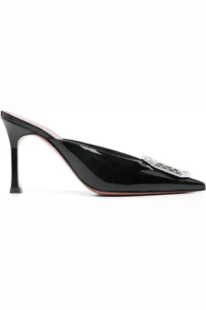 Amina Muaddi 90 mm Camelia mules