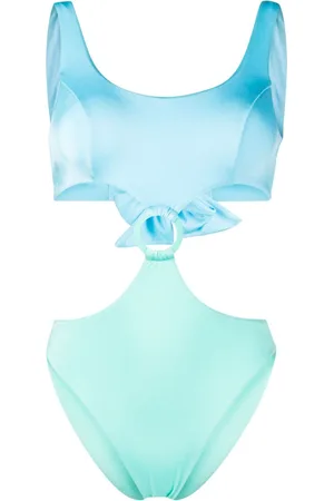 Noire Swimwear Badedragt med udskæringsdetalje og colourblocking