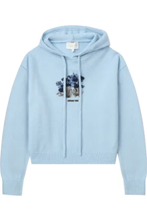 Shushu/Tong Hættetrøje med blomsterbroderi