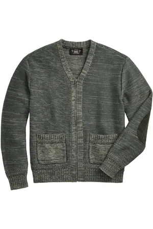 Ralph Lauren Langærmet cardigan med lynlås