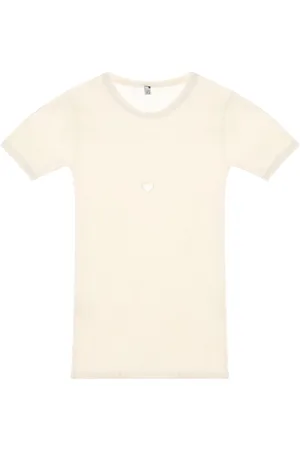 Baserange T-shirt med udskæringsdetalje
