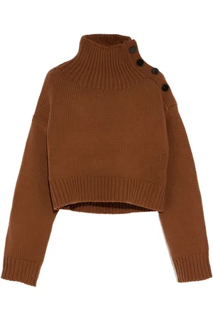 YVES SALOMON Cropped striktrøje