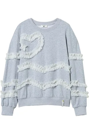 Twin-Set Sweatshirt med flæsedetalje