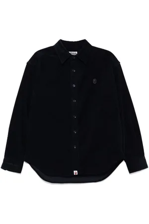 A Bathing Ape Fløjlsskjorte med logomærke