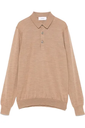 LARDINI Finstrikket polo