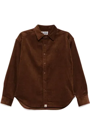 A Bathing Ape Fløjlsskjorte med logomærke