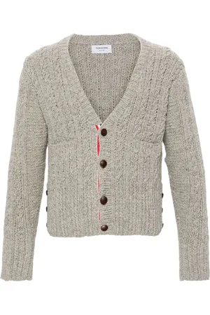Thom Browne Uldcardigan i kraftig strik