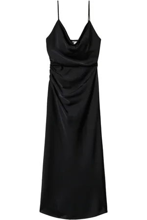 Twin-Set Midi kjole med vævet satin