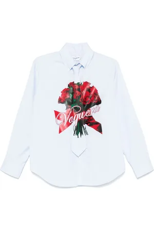 Vaquera Skjorte med rose bouquet-tryk