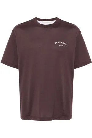 ELEVENTY T-shirt med logotryk